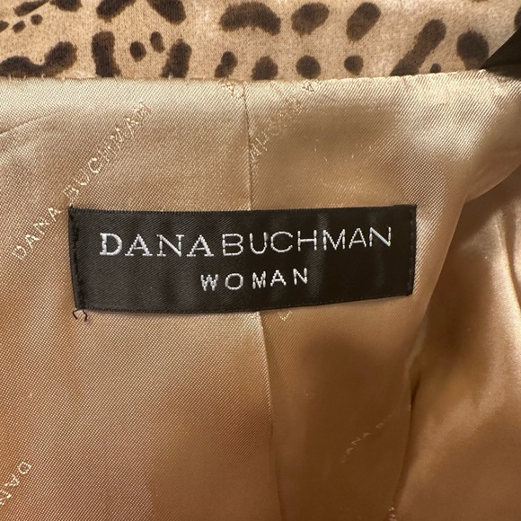 Dana Buckman animal print jacket. Size 14.. - Picture 7 of 11